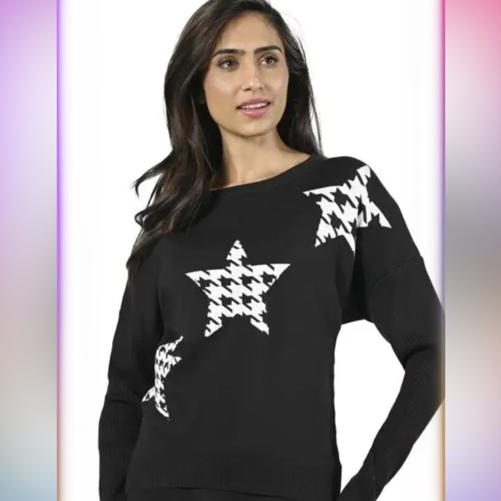 METRIC KNITS Star sweater with stars